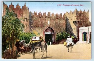 JERUSALEM Damascus Gate ISRAEL Postcard