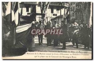 Old Postcard Toulon national Funerals of victims of Jena The Department of Am...