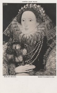 QUEEN ELIZABETH I (English School Art Picture) - Vintage POSTCARD