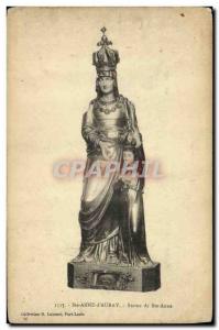 Postcard Old Ste Anne d Auray Statue of St. Anne