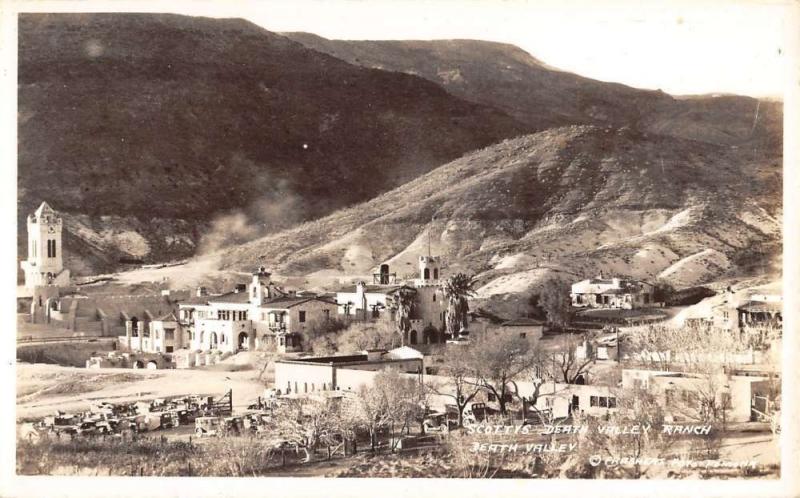 Death Valley California Scottys Ranch Frasher Real Photo Antique Postcard K31581