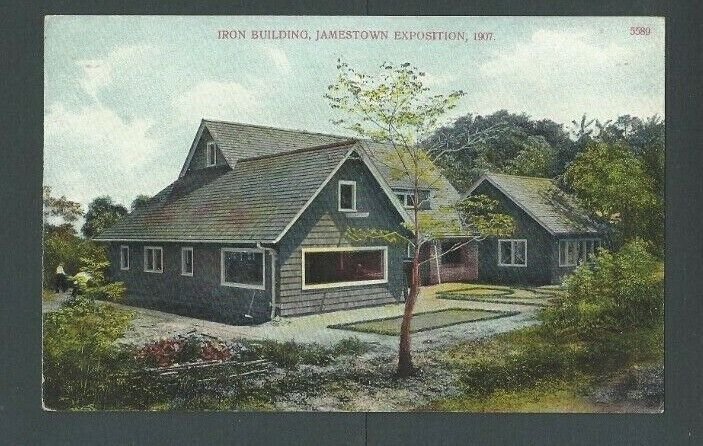 1907 Post Card Jamestown Expo Iron Bldg
