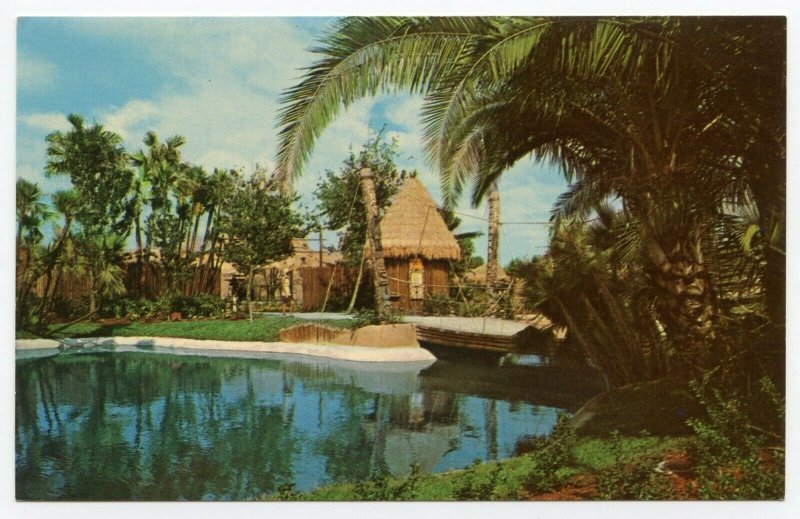 Postcard Entrance to Boma at Busch Gardens Tampa Florida Standard View Card 