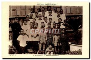 Japan- Miyazaki - Children choir -Carte Postale Ancienne - Salesian Mission