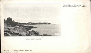 Boothbay Harbor ME Ocean Point c1900 Private Mailing Card