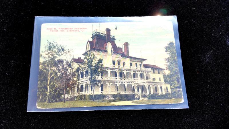 Vintage Rare Postcard John D Rockefeller Residence Cleveland Ohio   # 28