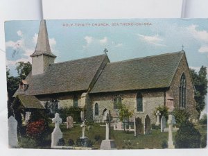 Antique Postcard Holy Trinity Church Southend on Sea Essex  1905