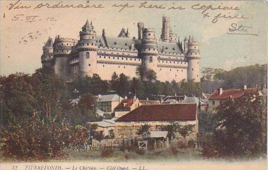 France Pierrefonds Le Chateau Cote Ouest 1906