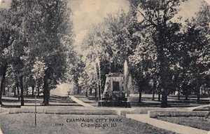 CHAMPAIGN, Illinois, PU-1907; Champaign City Park, Fountain