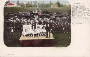 New Westminster BC Proclamation In Queen's Park The Queen Elect Postcard H41