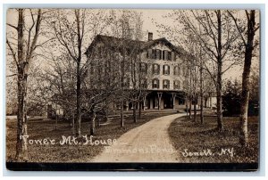1908 Tower Mt. House Emmons Pond Jewett New York NY RPPC Photo Antique Postcard 