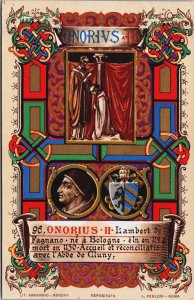 Lit Armino Genova L. Ferloni Rome Vatican Pope Honorius II Postcard C095