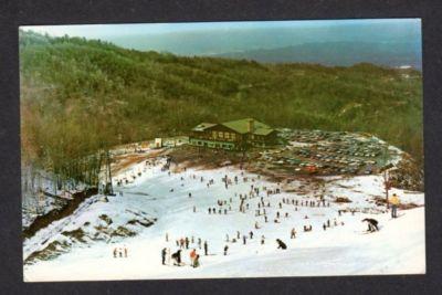 TN Skiing Mt Harrison GATLINBURG TENNESSEE Postcard Ski