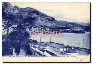 Old Postcard Monte Carlo In the foreground Station