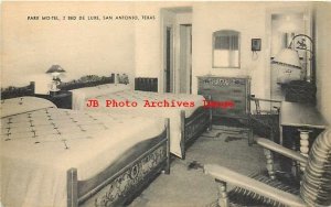 TX, San Antonio, Texas, Park Mo-tel, Room Interior, Artvue