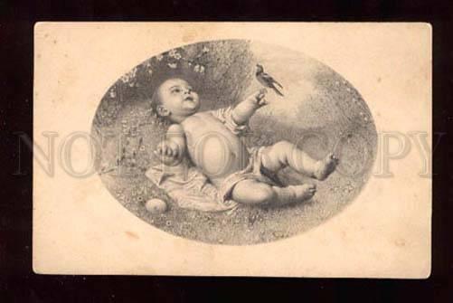 018889 baby w/ Bird Vintage EASTER Munk VIENNE #575