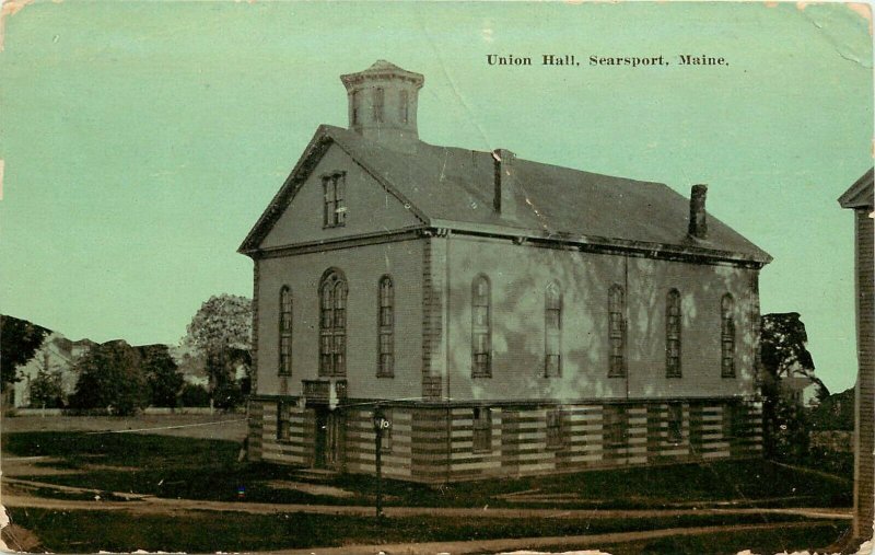 c1910 Postcard; Searsport ME Union Hall, Waldo County Unposted