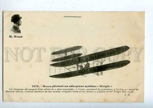 205408 FRANCE AVIATION Wright airplane pilot ROLLS #1273