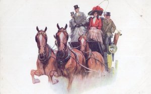 International Horse Show 1912 Antique London Advertising Postcard