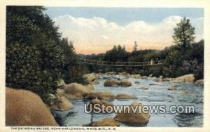 Swinging Bridge, Maplewood in White Mountains, New Hampshire