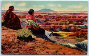 M-109794 Hopi Indians Orlin and Zellah Painted Desert Arizona