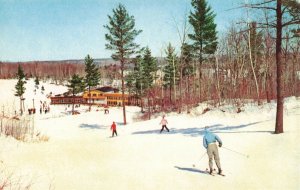 Snow Skiing Mount Telmark Ski Area Cable Wisconsin Postcard 2R3-536