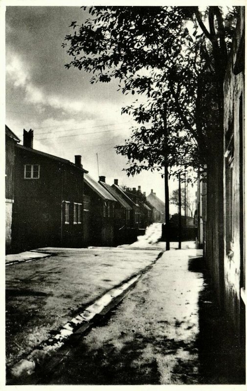 denmark, Faroe Islands, TORSHAVN, Tróndargøta, Street Scene (1950s) Postcard