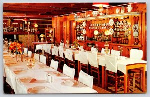 Interior~Renfro Valley Kentucky~Renfro Valley Roadside Motel Dining Room~Vtg PC