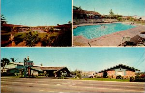 The Lamplighter Motel, 1759 South West St, Anaheim CA DLR Postcard Y68