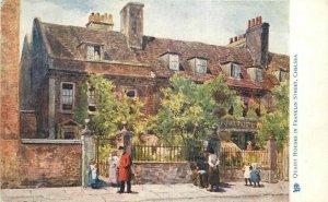 UK Chelsea London Quaint Houses #6170 C-1910 Tuck Postcard 22-7569