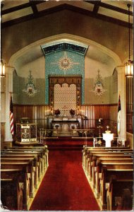 Postcard PA Royersford Grace Evangelical Lutheran Church Interior 1960s V211