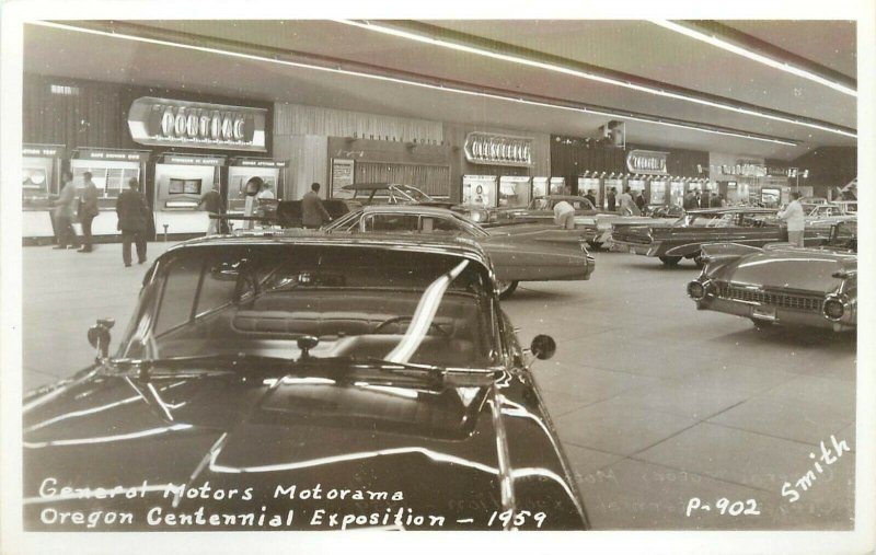 1959 RPPC P-902 Oregon Centennial Exposition Portland General Motors Motorama