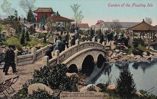 England London Garden Of The Floating Isle Bridge In Japanese Garden Japan-Br...