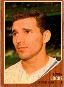 1962 Topps Baseball Card Bobby Locke Chicago Cubs sk1882