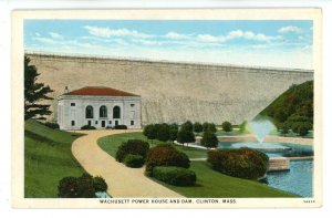 MA - Clinton. Wachusett Power House & Dam