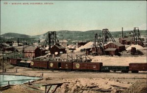 Goldfield Nevada NV Mohawk Mine Train Car c1910 Vintage Postcard
