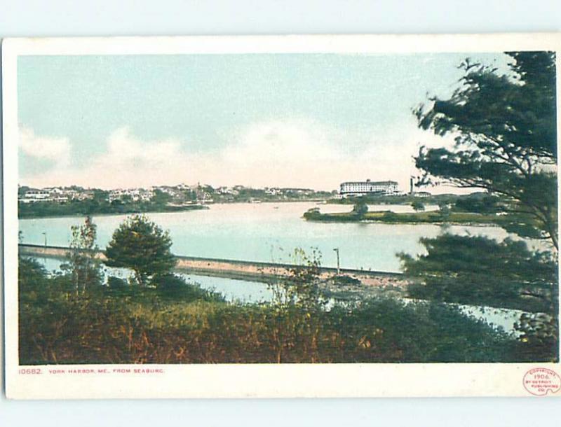 Unused Divided-Back POSTCARD FROM York Harbor Maine ME HM5464