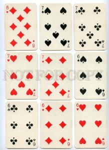 145112 Old POLAND 52 PLAYING CARDS deck KZ WP #67/77