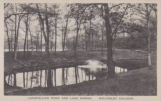 Massachusetts Wellesley Longfellow Pond And Lake Waban Wellesley College Albe...