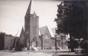 Illinois Farmer City Methodist Episcopal Church Real Photo RPPC