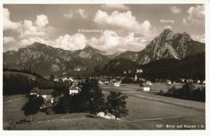 Austria Blick auf Füssen Vintage RPPC 03.97