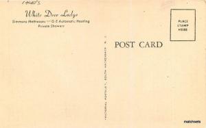 1940s PARSIPPANY NEW JERSEY  White Deer Lodge roadside postcard 3527