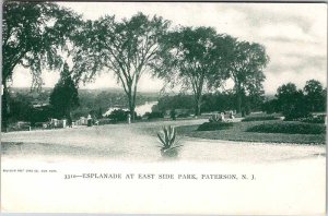 Postcard PARK SCENE Paterson New Jersey NJ AN3475