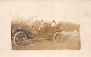 J44/ Early Automobile Auto RPPC Postcard c1910 199