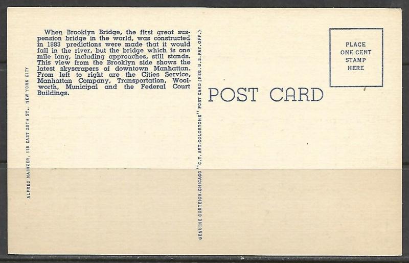 New York, NY - Brooklyn Bridge - [NY-082]