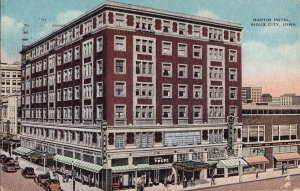 Postcard Martin Hotel Sioux City Iowa IA