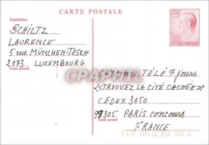 Entier Postal Luxembourg to Paris