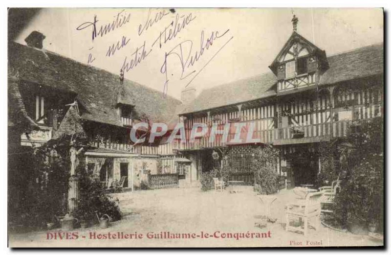 Old Postcard Dives William the Conqueror Hostellerie