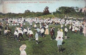 New Jersey Newark On The Playgrounds Branch Brook Park 1908