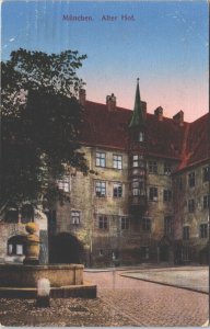 Germany München Alter Hof Munich Vintage Postcard 09.48